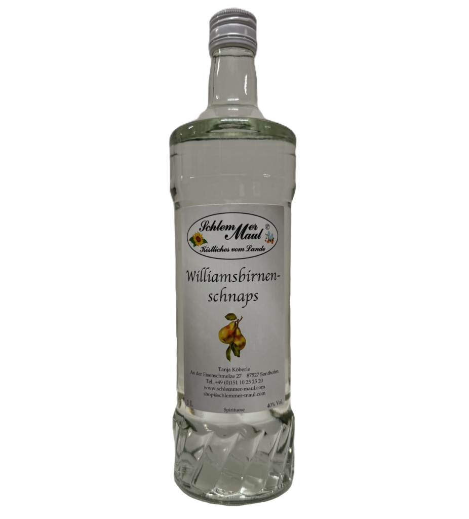 Williamsbirnen Schnaps 40% VOL.