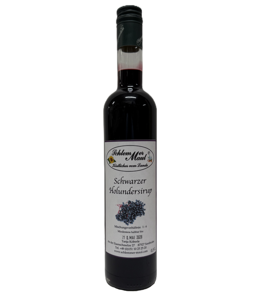 Schwarzer Holunder Sirup